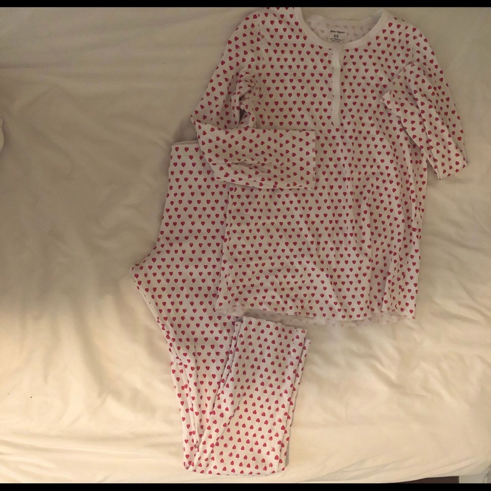 Roller rabbit hearts pajama set